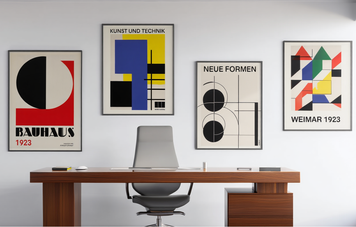 Bauhaus Wall Art – Set of 4 Prints