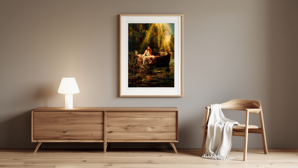 The Lady of Shalott Illuminated – John William Waterhouse 1900 Art Print