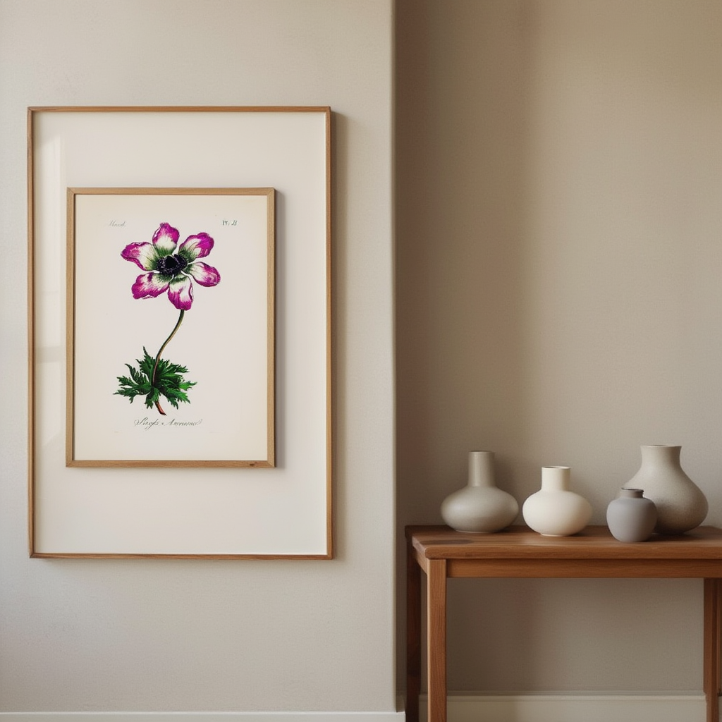 Single Anemone by Carington Bowles