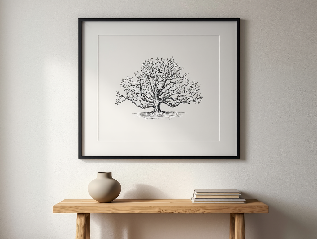 Trees – Minimalist Line Art Poster