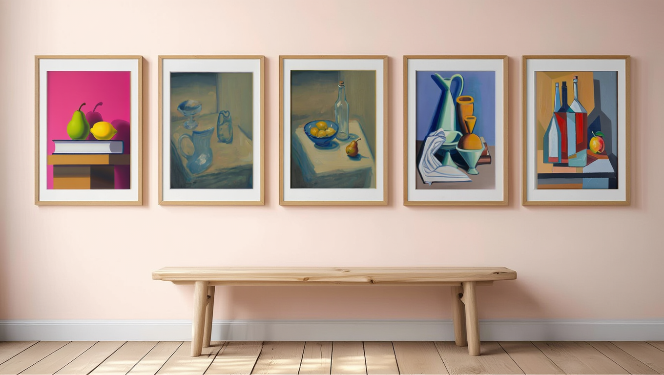 Lundstrøm Contemporary Still Life Quartet – Mix & Match - 5 Prints