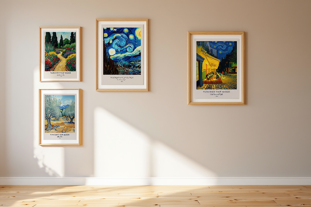 Van Gogh Art Collection – 4 Vibrant Prints for Your Home