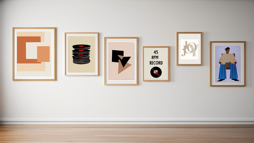 Abstract Figures & Music – 7-Piece Modern Art Prints Mix & Match
