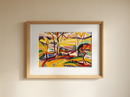 Valley Falls by Henry Lyman Sayën – Landscape Art Print