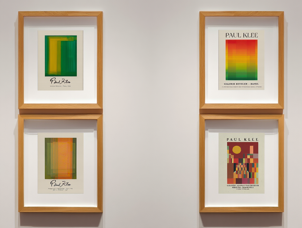 Paul Klee Modern Abstract Wall Art – Minimalist Colorful Canvas Prints, Mix & Match 9 Designs, Home & Bedroom Decor