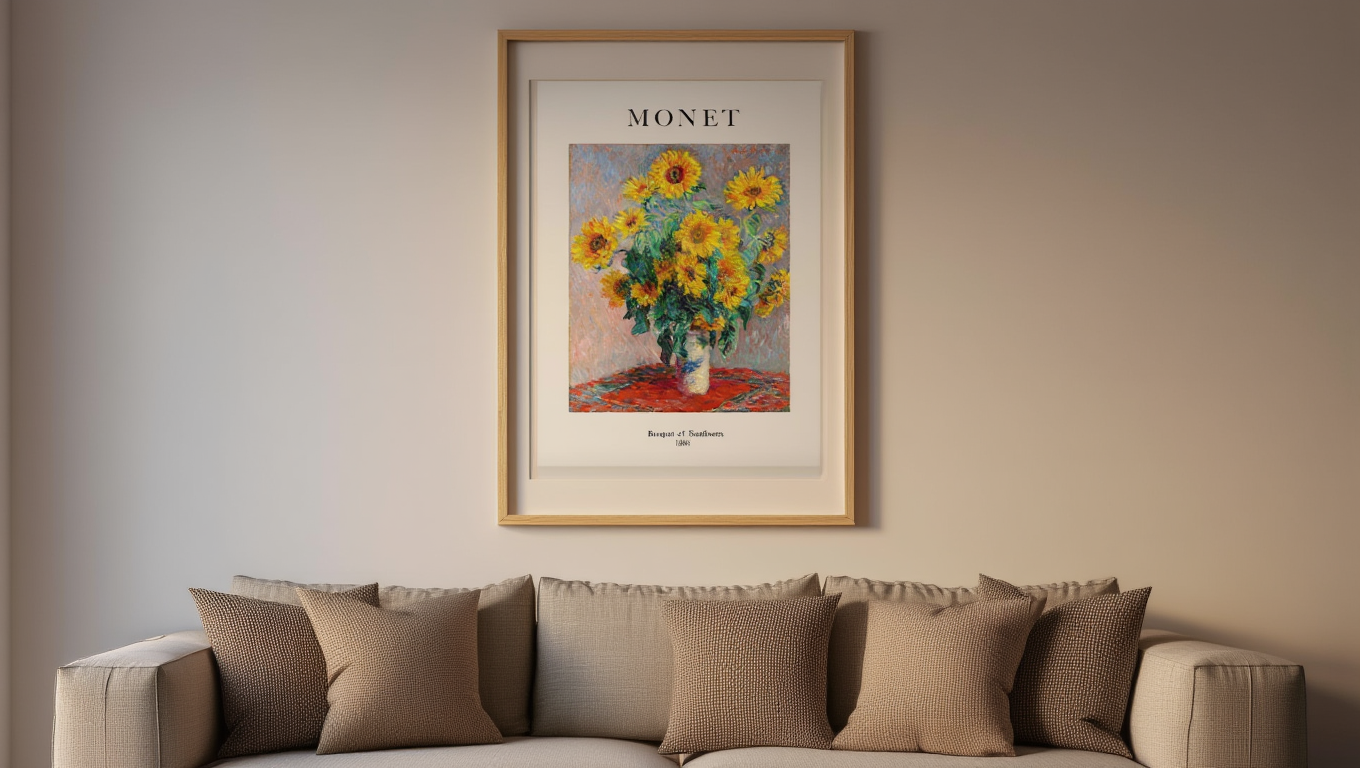 Claude Monet - Bouquet of Sunflowers Poster