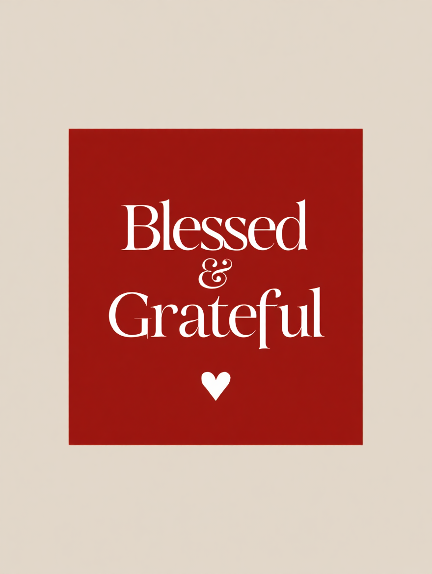 Blessed & Grateful – Art Print