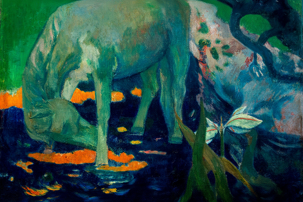 The White Horse – Paul Gauguin Art Print