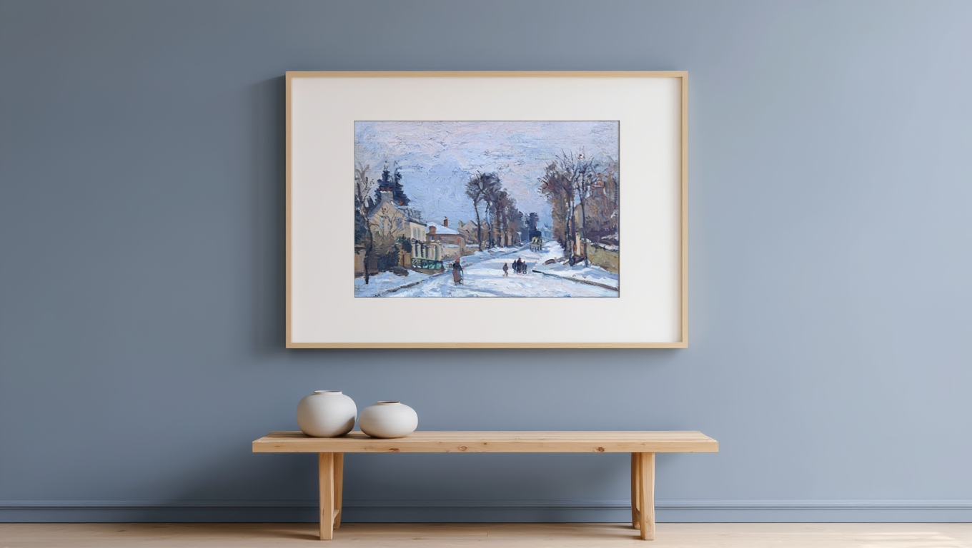 Camille Pissarro - The Road to Versailles at Louveciennes