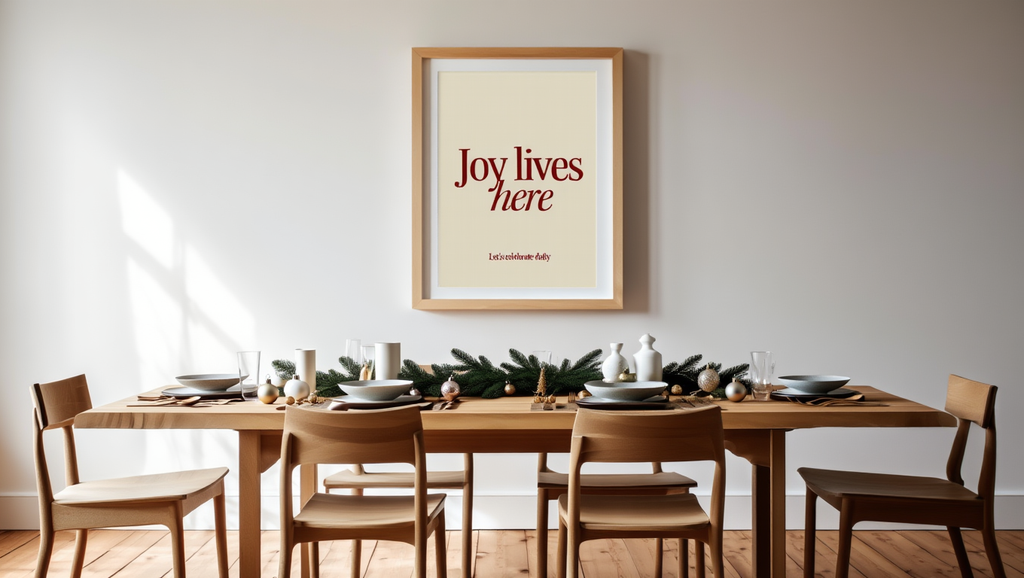 Joy Lives Here – Typography Single Print