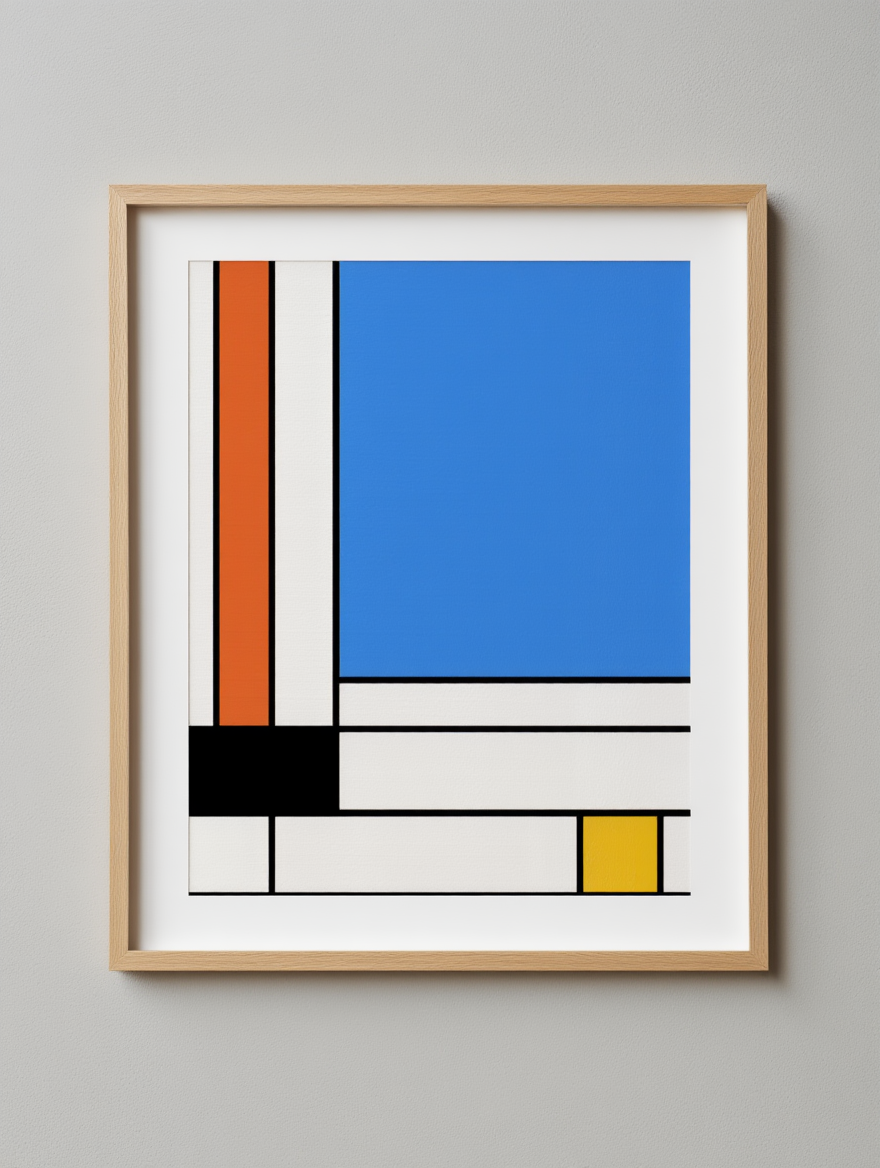 Modernist Balance – Piet Mondrian Geometric Wall Art Prints