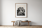 Three Slugs on a Cabbage by Julie de Graag – Dutch Nature & Animal Art Print - Hakyarts