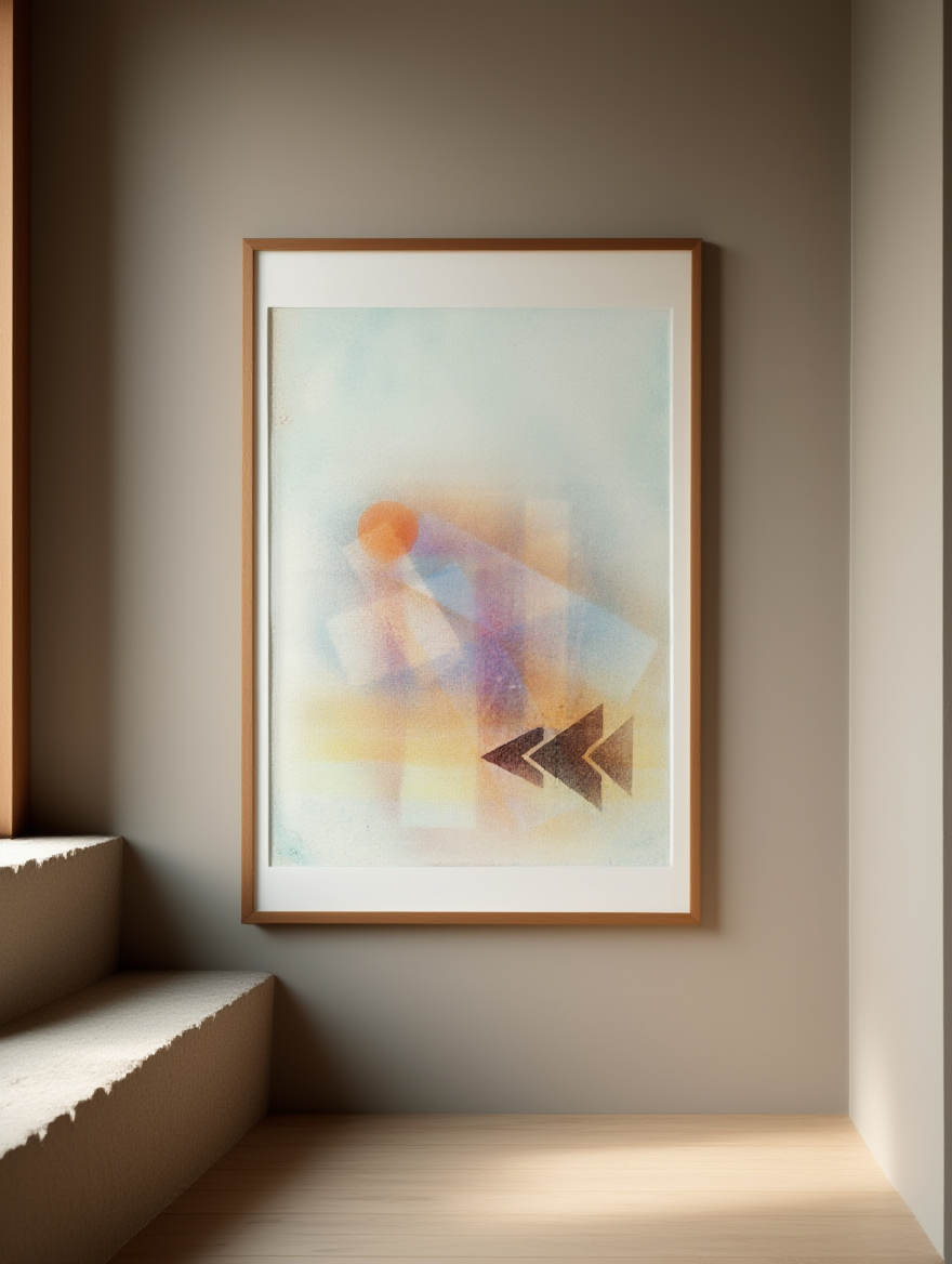 Schwere Spitzen by Wassily Kandinsky – Abstract Modern Art Print