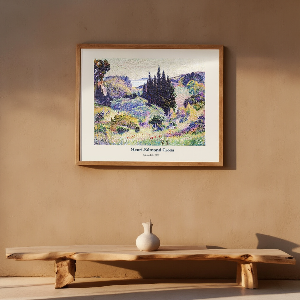 Henri-Edmond Cross - Cypress, April Poster