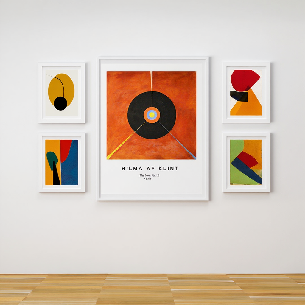 Hilma af Klint - Le Cygne No.18 Affiche | HakyArts
