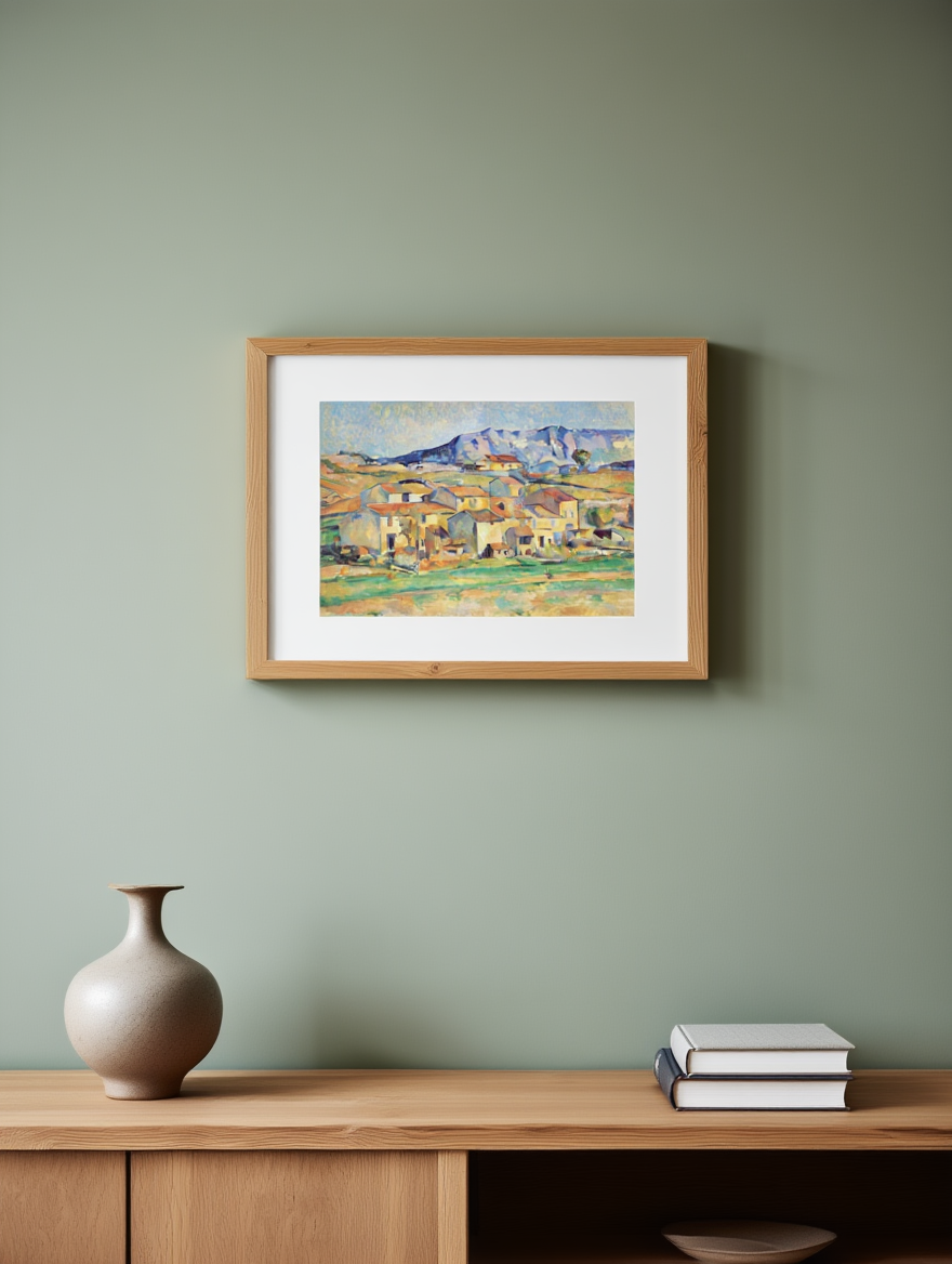 Paul Cézanne -  Hameau à Payennet près de Gardanne