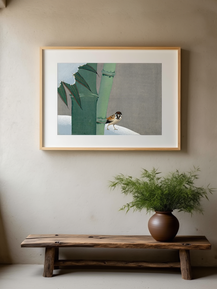 Kamisaka Sekka - Bamboo in Snow 'Secchuchiku'