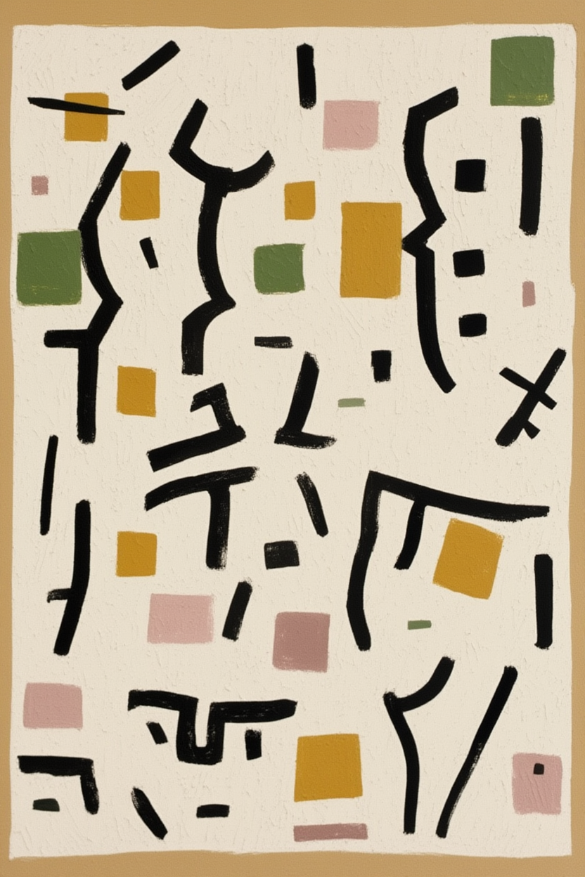 Paul Klee – Geometric Whimsy Quartet