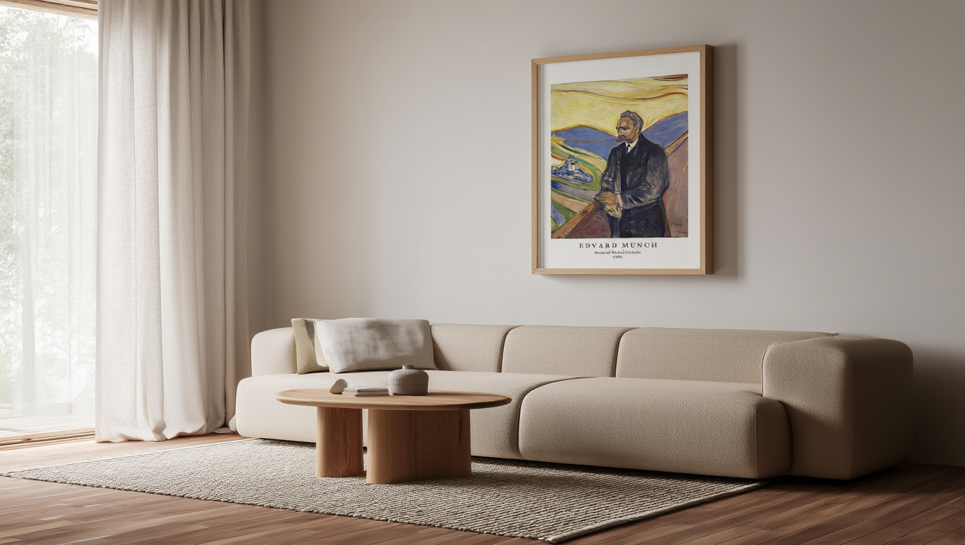 Edvard Munch - Portrait of Friederich Nietszche Poster