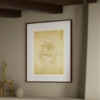 Leonardo da Vinci – Study for an Equestrian Monument - Iconic Renaissance Sketch Print - Hakyarts