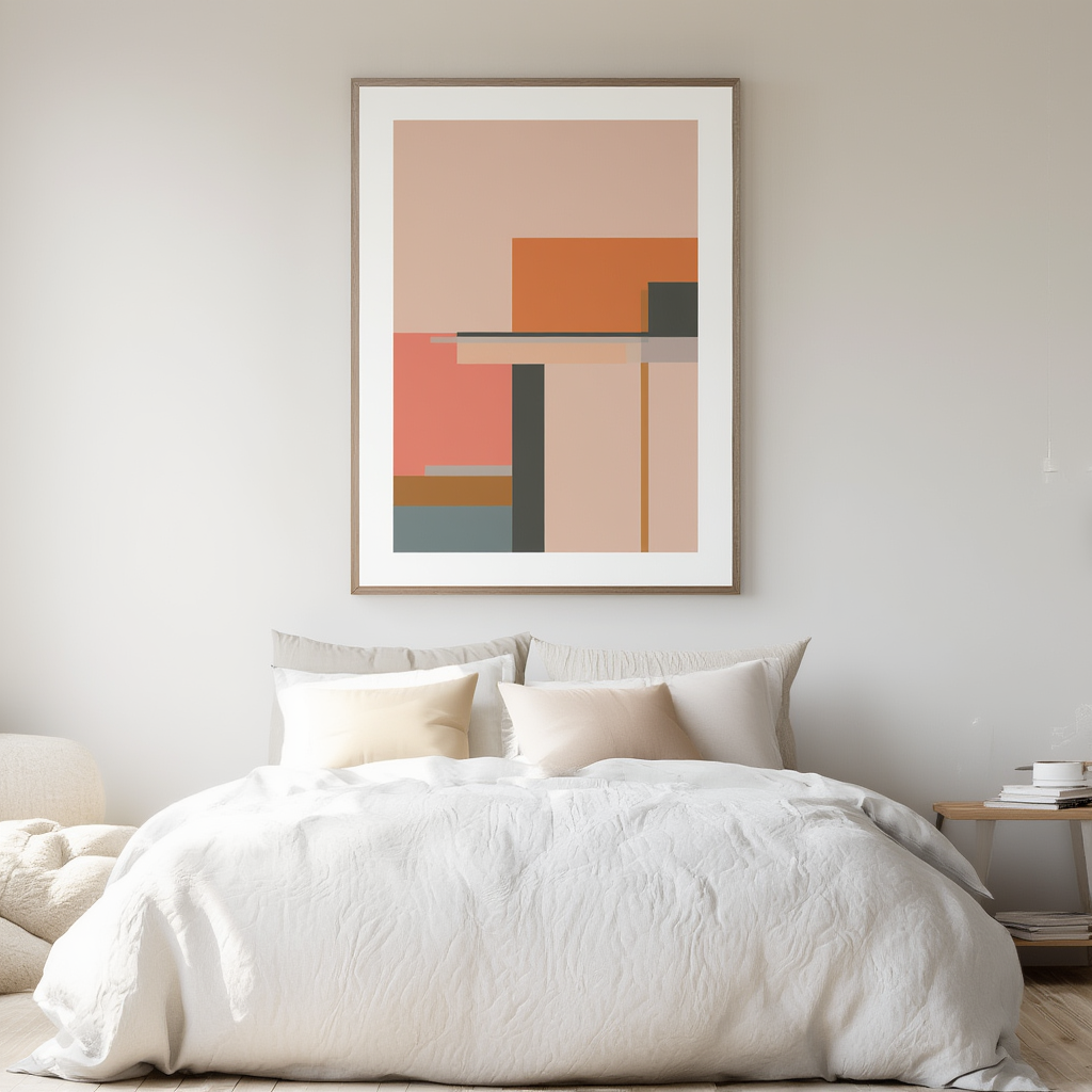 Geometric Color Play – Minimalist Abstract Wall Art for Home & Office