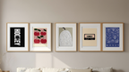 Modern Living Room Wall Art – 5 Prints Home Decor - Hakyarts