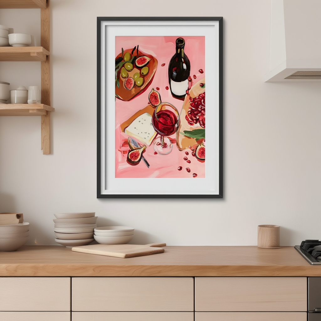 A Table Set — Modern Still Life Wall Art