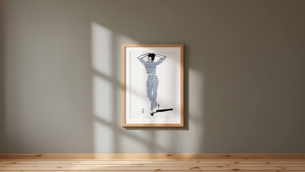 Vintage Fashion Illustration Poster – Sketches by René Gruau