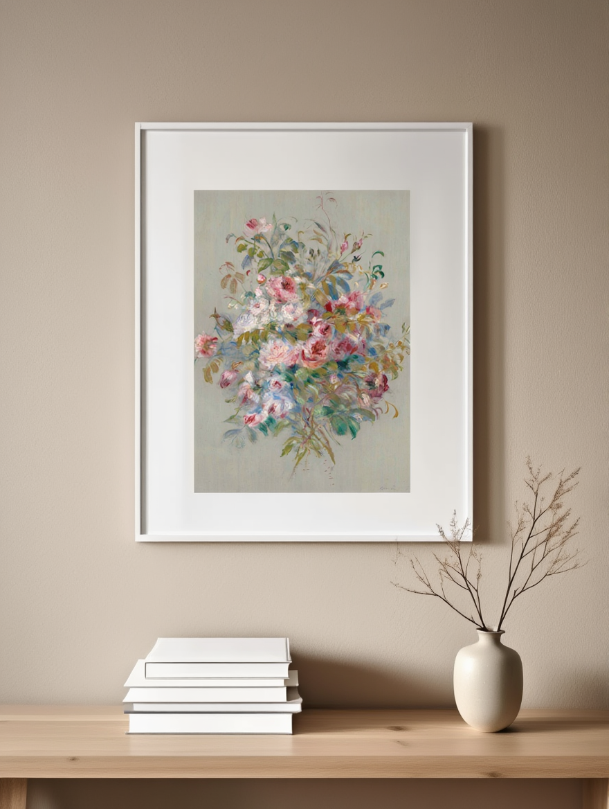 Auguste Renoir - Bouquet de Roses