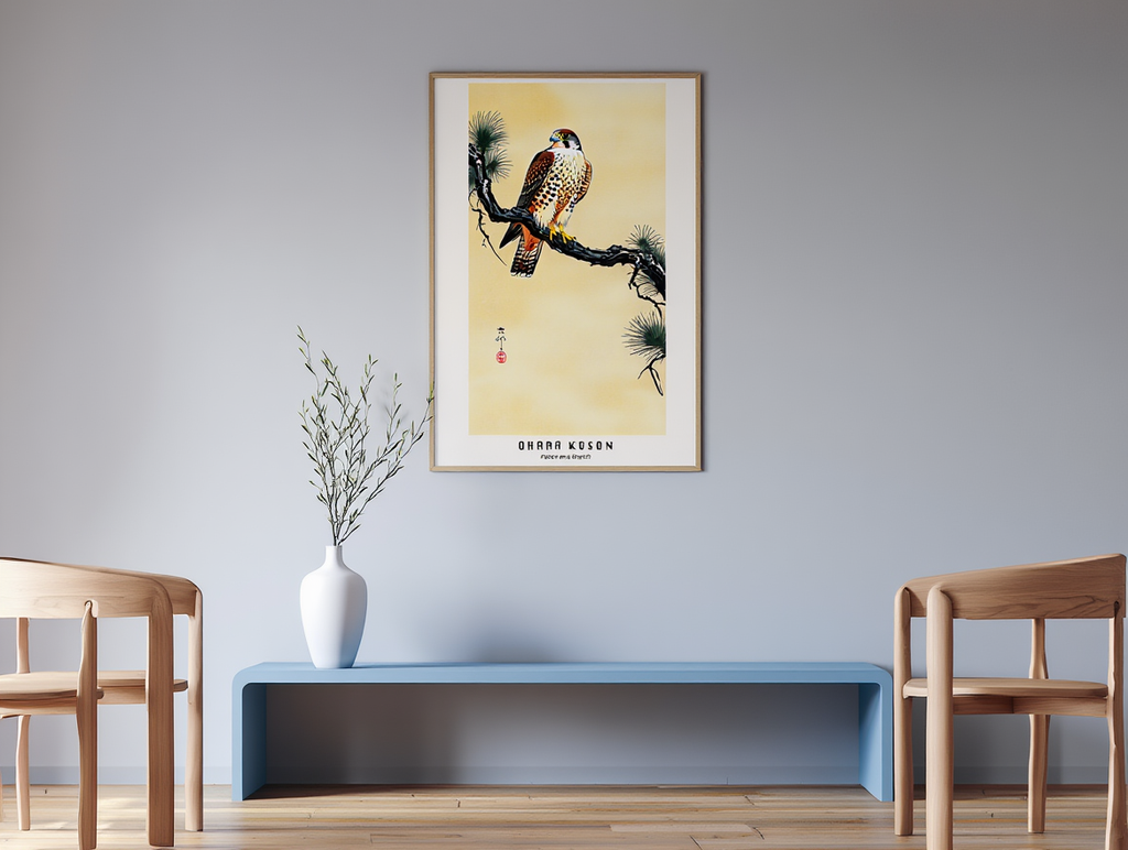 Ohara Koson - Falcon on a Branch Poster