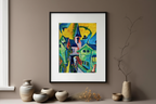 Königstein with Red Church – Ernst Ludwig Kirchner Poster | Expressionist Landscape & Architectural Art Print - Hakyarts