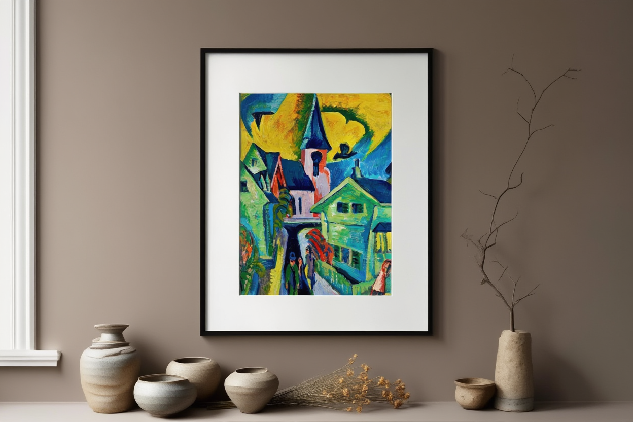 Ernst Ludwig Kirchner - Konigstein with Red Church