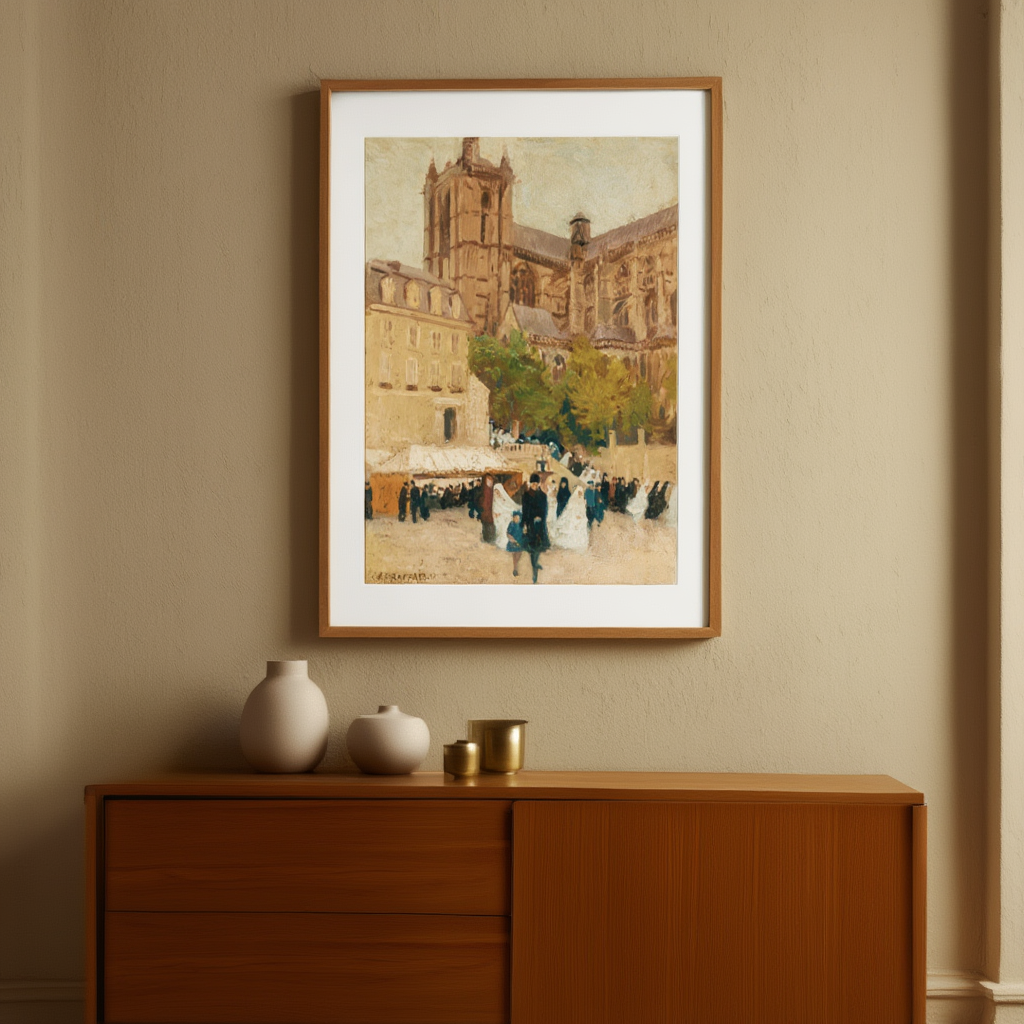 Communion Day by Jean-François Raffaëlli – Impressionist Art Print