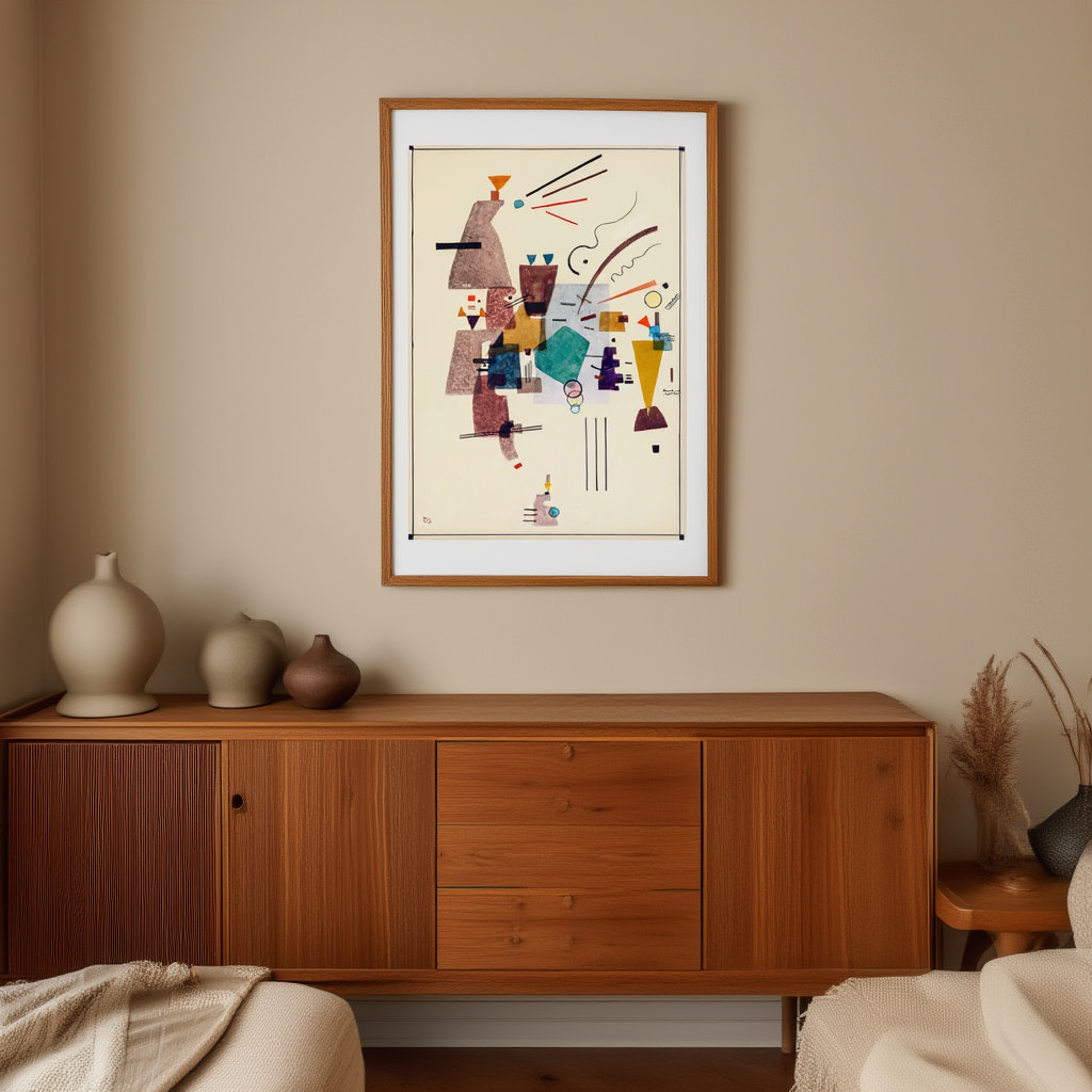 Warmed Cold by Wassily Kandinsky – Abstract Modern Art Print