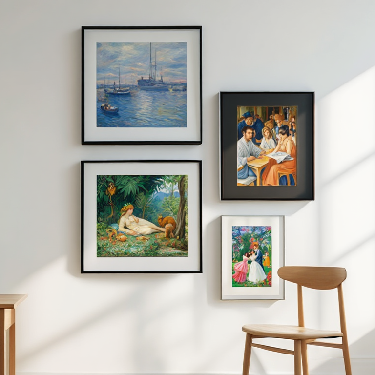 Timeless Masters – Classic Art Set of 4 Prints
