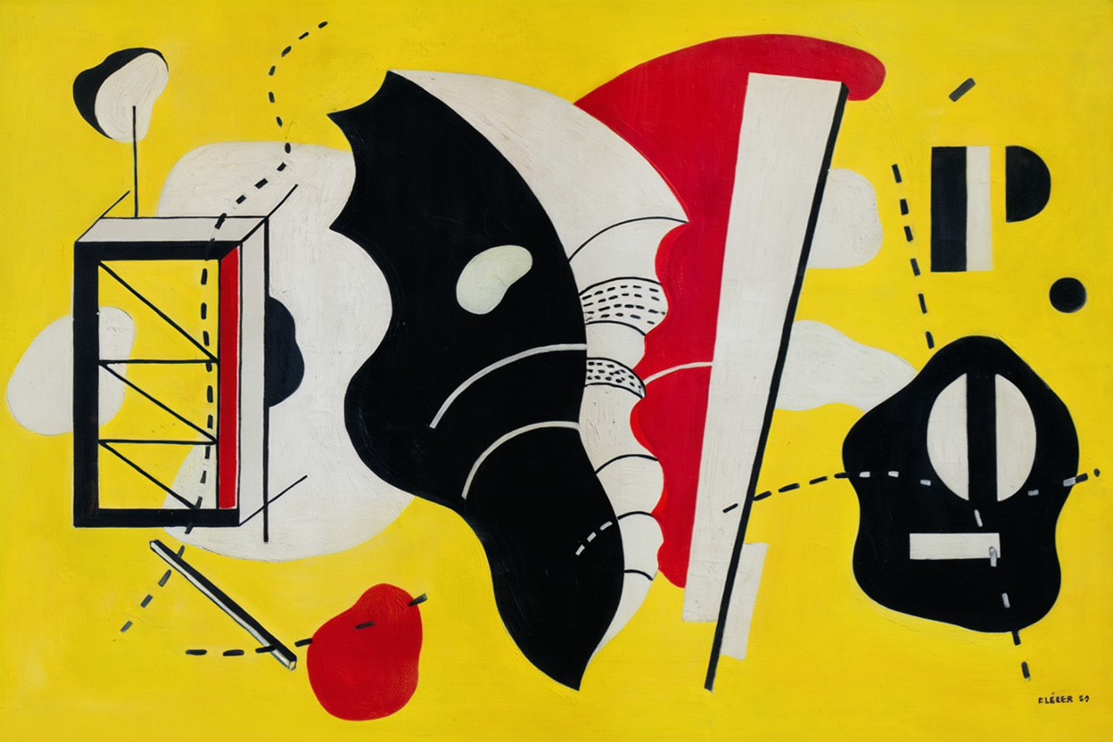 Le coquillage (1929) by Fernand Léger – Modernist Abstract Art Print - Hakyarts