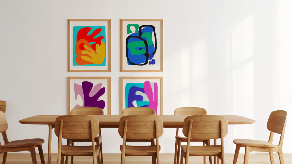 Matisse Moments – Set of 4 Colorful Abstract Prints
