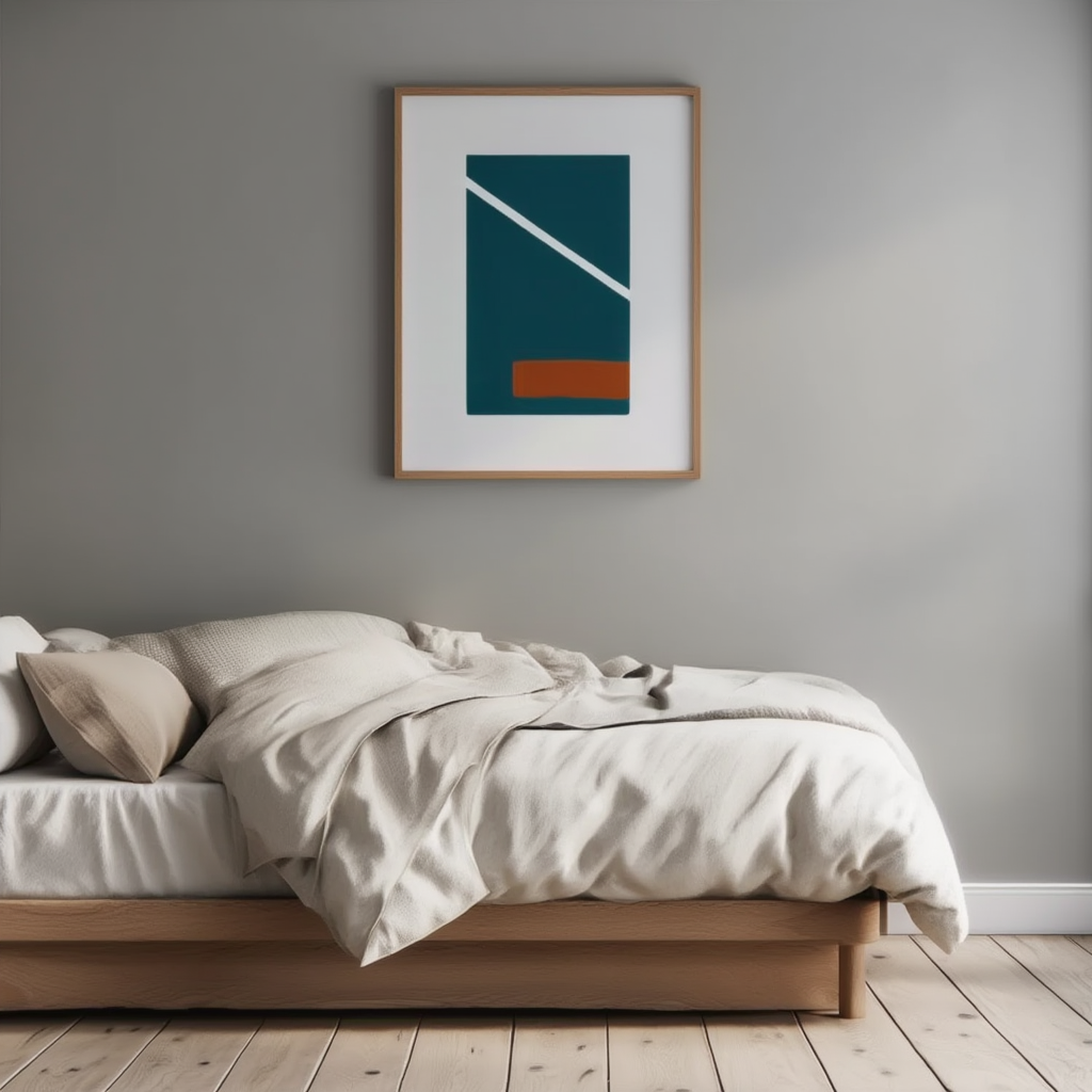 Harmonic Balance of Angles – Colorful Geometric Abstract Wall Decor