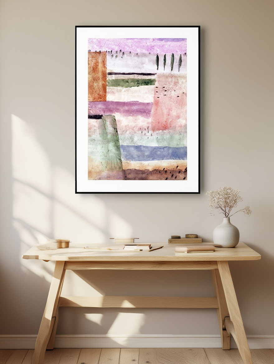 Paul Klee  - Landscape with Poplars