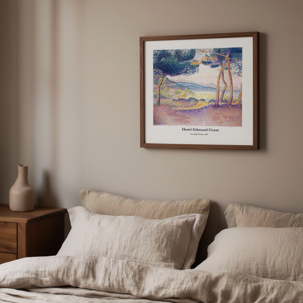 Henri-Edmond Cross - Pines Along The Shore Poster