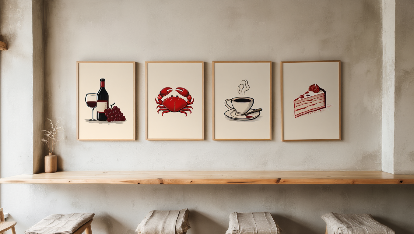 Blended Red Food Collection – Set of 4