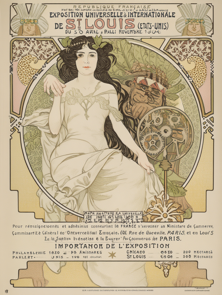 Alphonse Mucha Home Décor Set – 4 Art Nouveau Prints