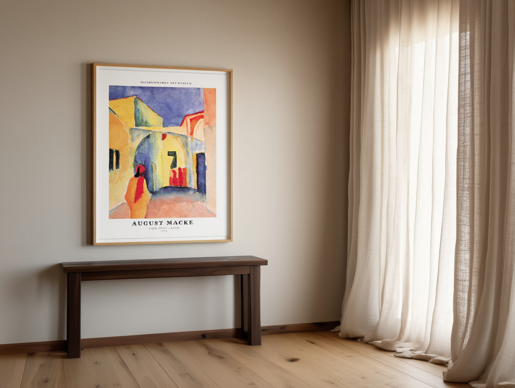 August Macke – View Into a Lane – Iconic Expressionist Art Print