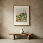 Houses and Figure – Vincent van Gogh Art Print | Early Dutch Period Wall Art - Hakyarts