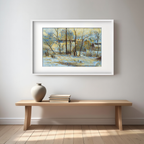 La Neige à Vaugirard II – Paul Gauguin Poster | Post-Impressionist Urban & Winter Landscape Art Print - Hakyarts
