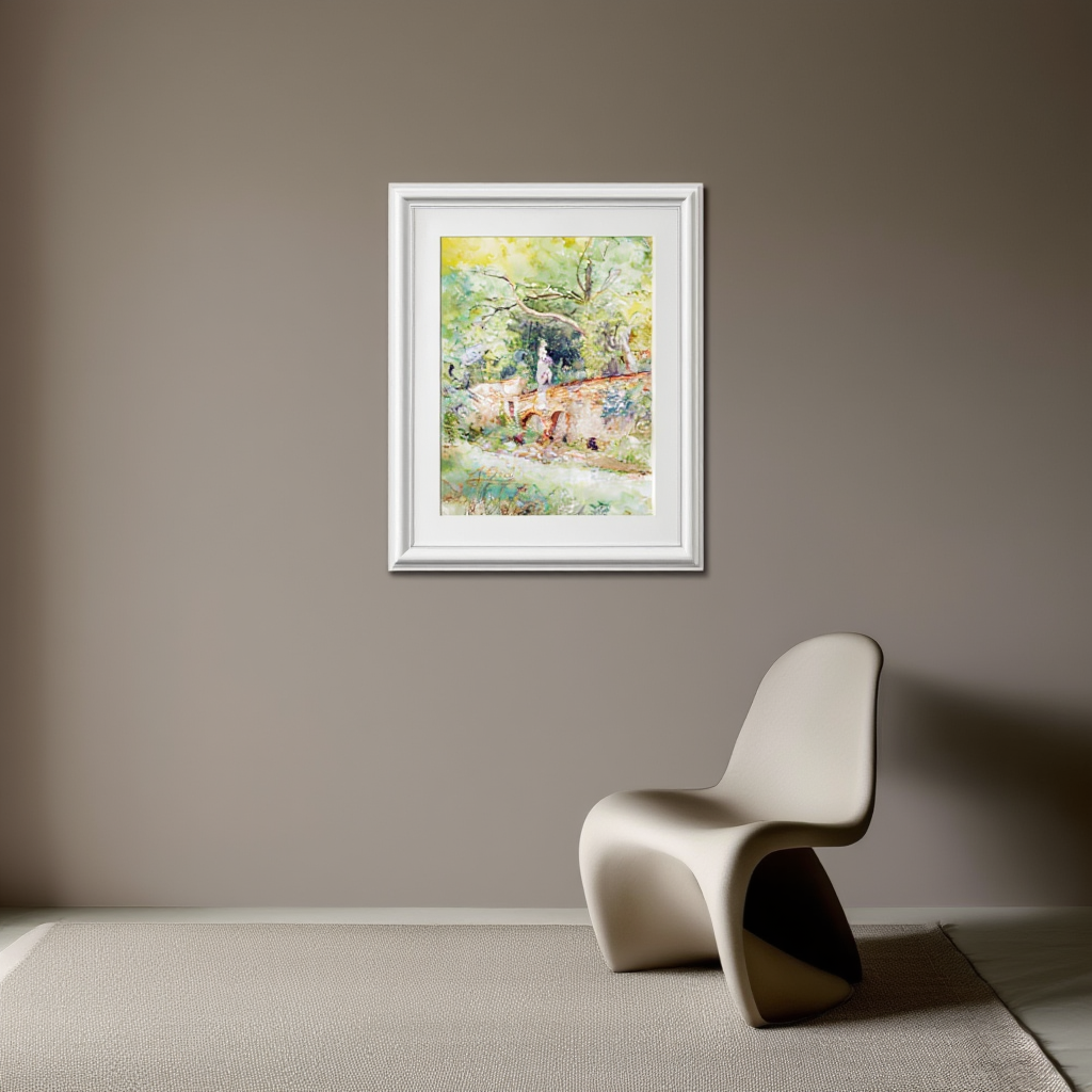 Blick aus dem Atelier Klagbaumgasse Wien – Marie Egner (1890) | Impressionist Interior Art Print