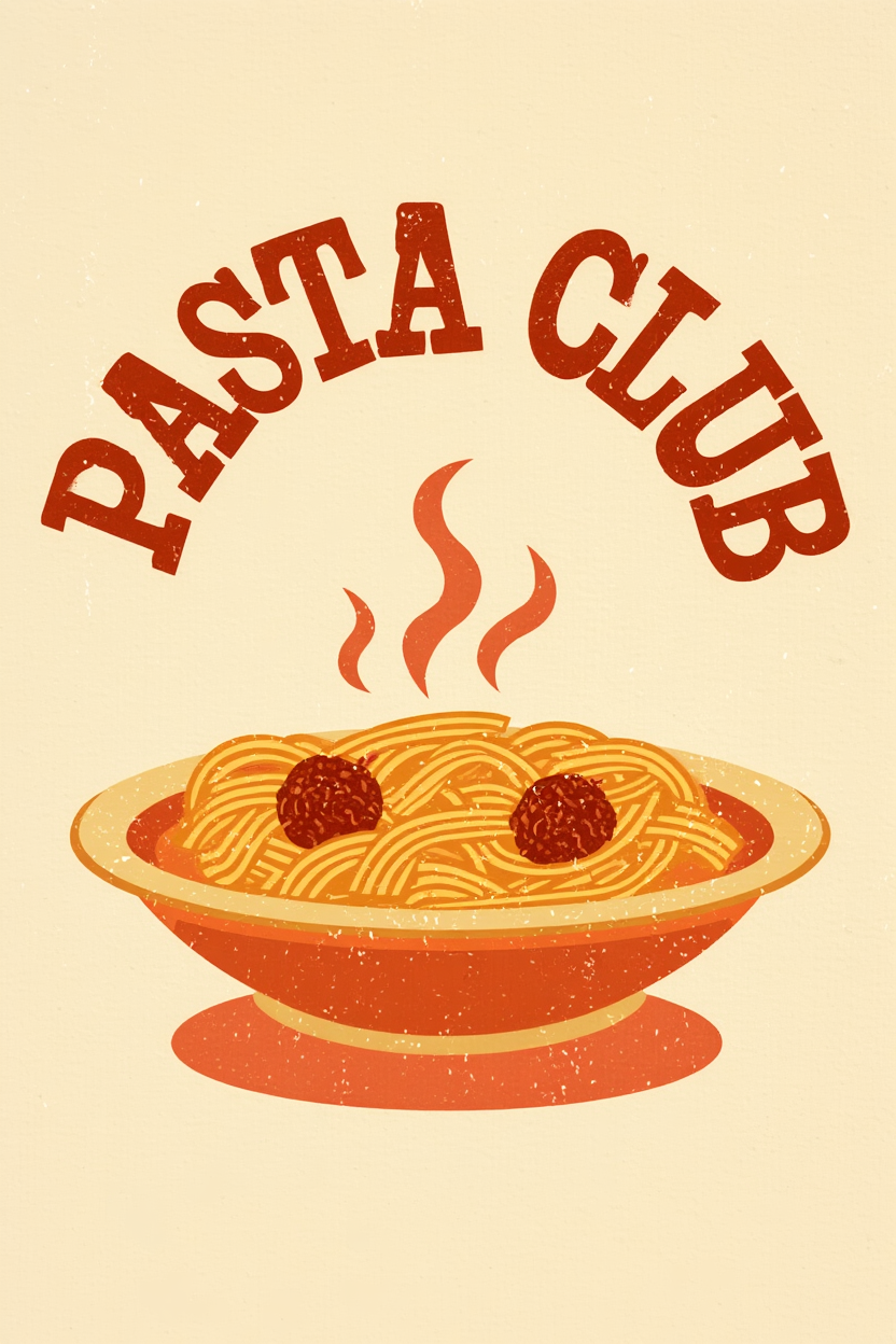 6 Retro Kitchen Posters – Pasta, Pizza & Coffee Love Canvas Wall Art for Living Room and Dining Decor