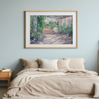 Terrace at Samarkand Hotel by Colin Campbell – Travel & Landscape Art Print - Hakyarts