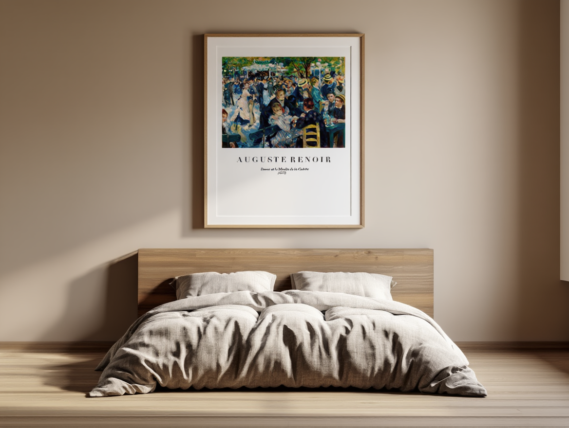 Auguste Renoir Poster – Dance at Le Moulin de la Galette | Impressionist Wall Art Print