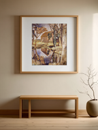 Oxenbridge Pond – Paul Nash Poster | Modernist Landscape Art Print